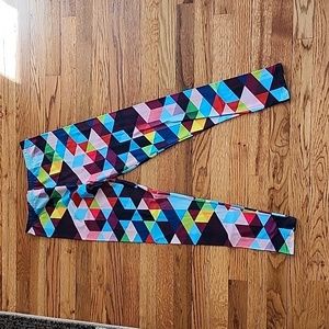 Geo Print Rainbow Leggings